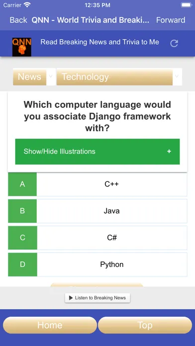 QNN PRO: Breaking News, Trivia Screenshots