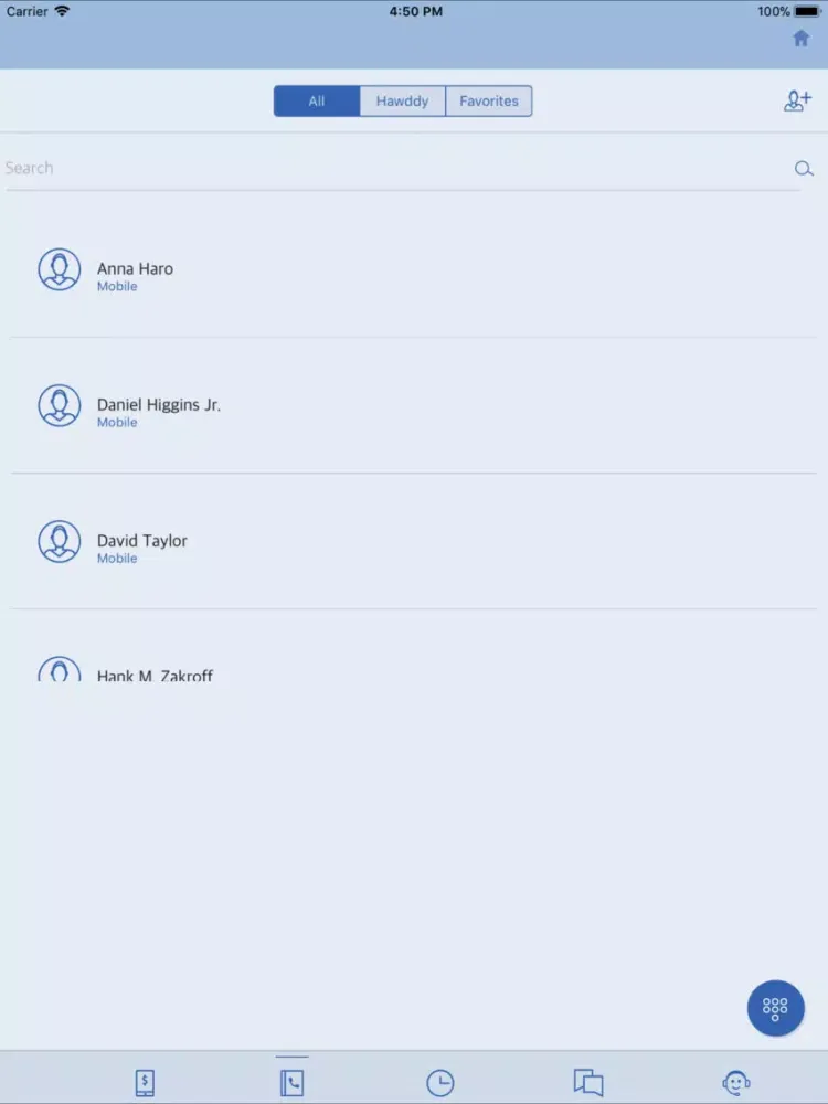 Hawddy iPad  스크린샷