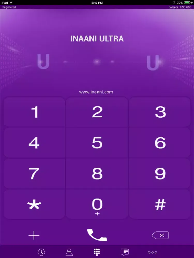Tangkapan layar InaanI Ultra iPad 
