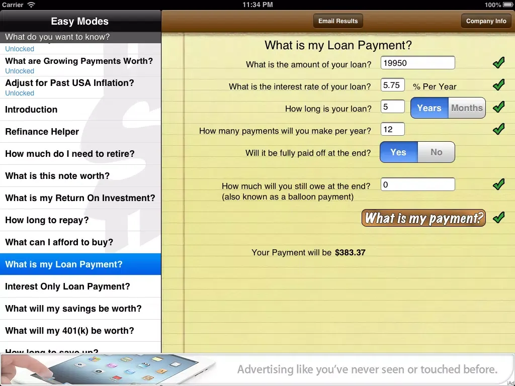 Easy Money Planner Free iPad  Ekran Görüntüleri