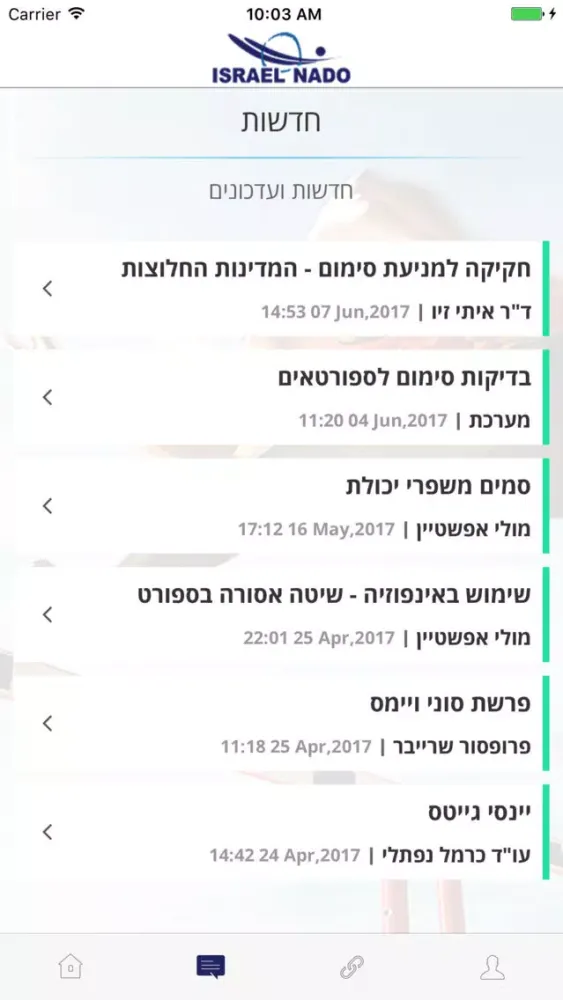 Tangkapan layar Israel nado