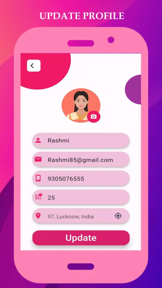 Ảnh chụp màn hình của Pink Shakti Women Safety App