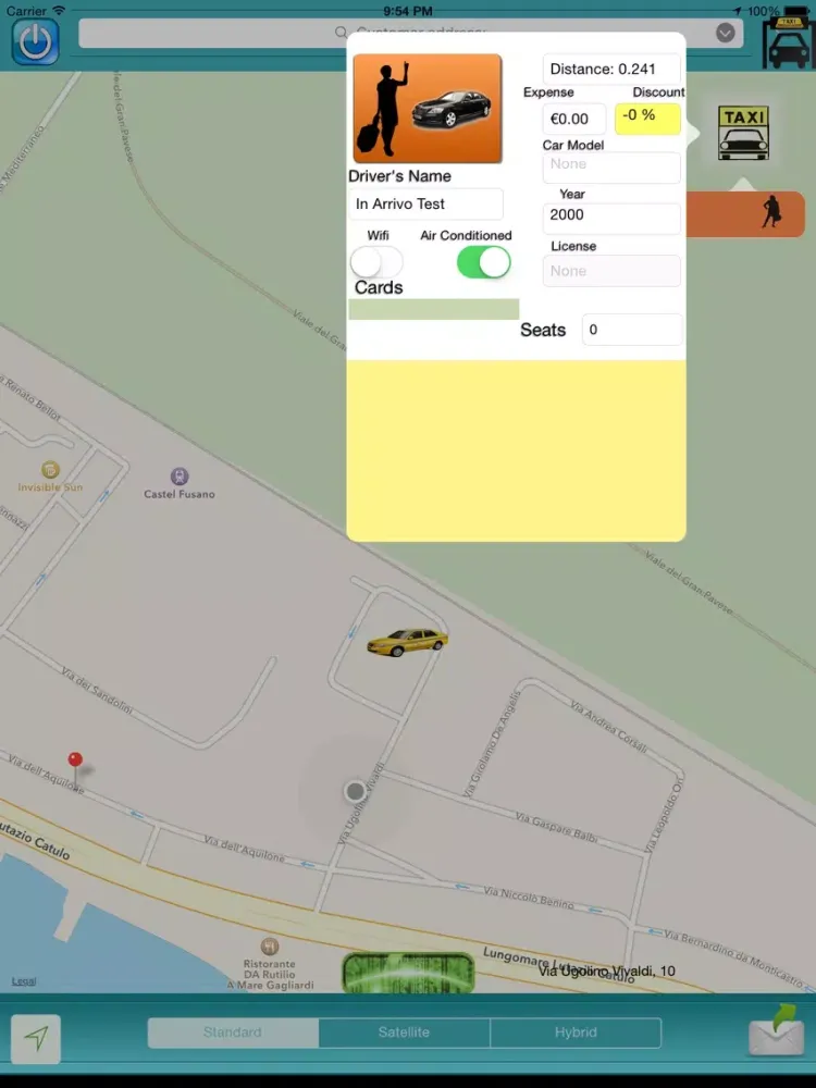 Limo Manager - the legal worldwide alternative for taxi, minibus and limousine fleet managers iPad  स्क्रीनशॉट