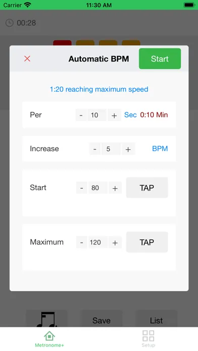Screenshot di Metronme Plus
