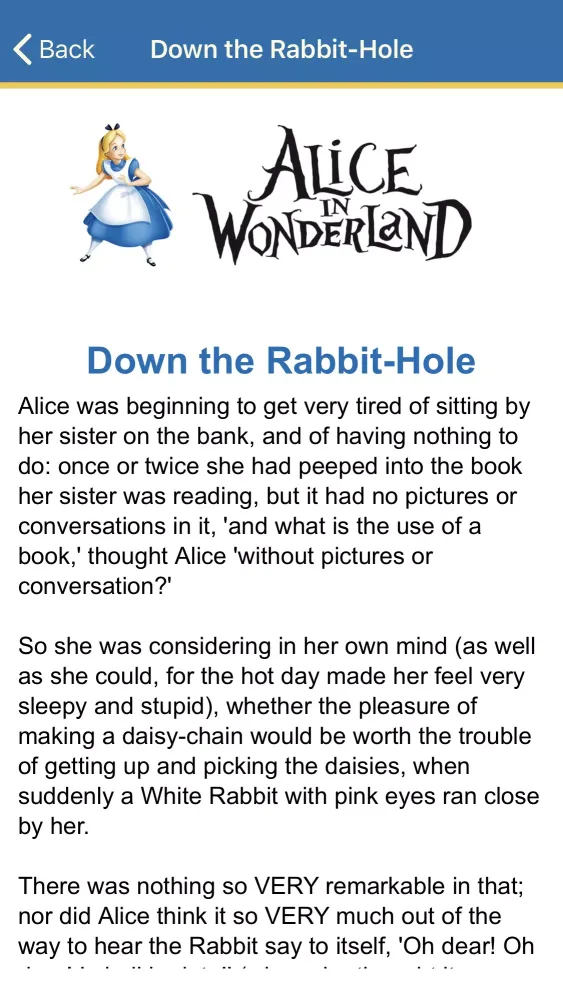 Zrzuty ekranu Alice in Wonderland