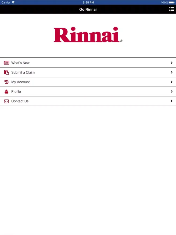Capturas de pantalla de Go Rinnai iPad 