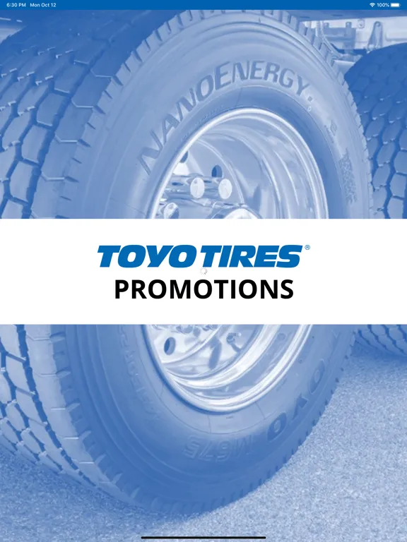 Capturas de tela do Toyo Tires Promotions iPad 