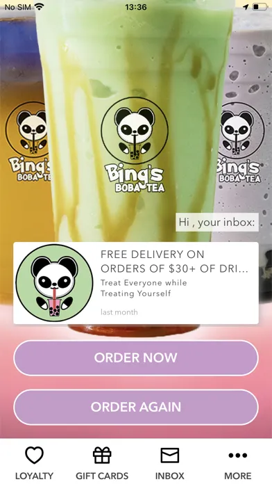تصاویر Bing's Boba Tea App