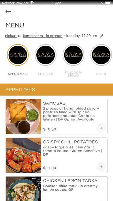 KAMA Modern Indian Restaurant Screenshots