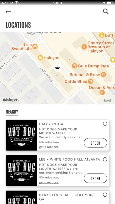 The Original Hot Dog Factory应用截图