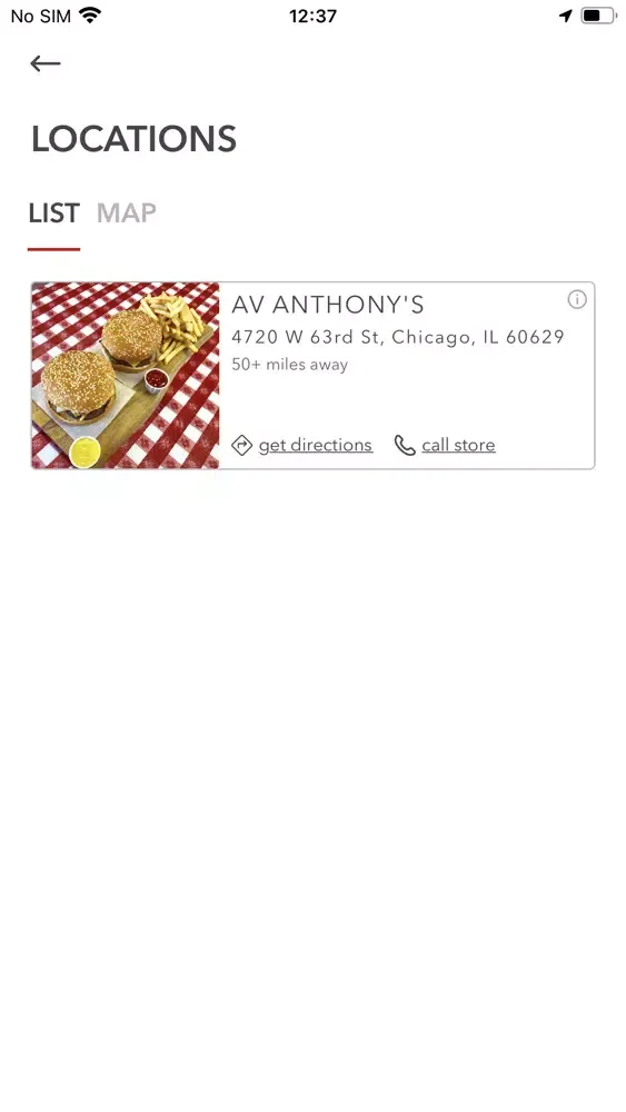 Captures d'écran de AV Anthony's Restaurant
