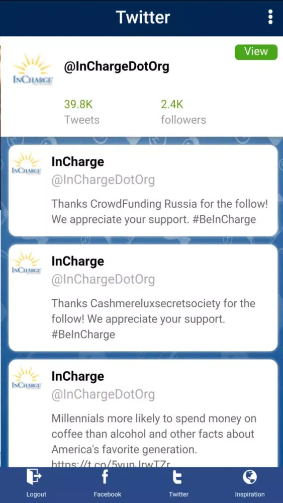 Ảnh chụp màn hình của I'm InCharge