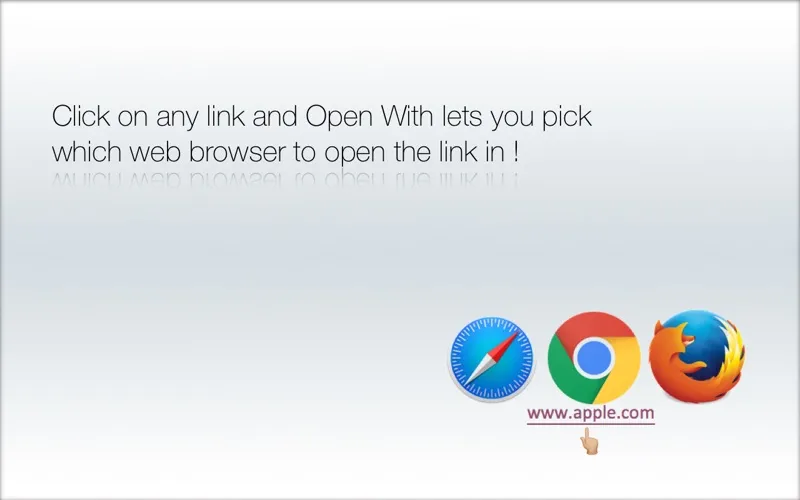 Open With -Browser/Mail picker स्क्रीनशॉट
