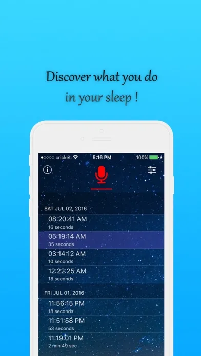 Sleep talk and snore recorder 스크린샷