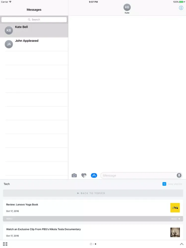 IM News: Share Updates in Sports, Tech, Politics iPad Screenshots