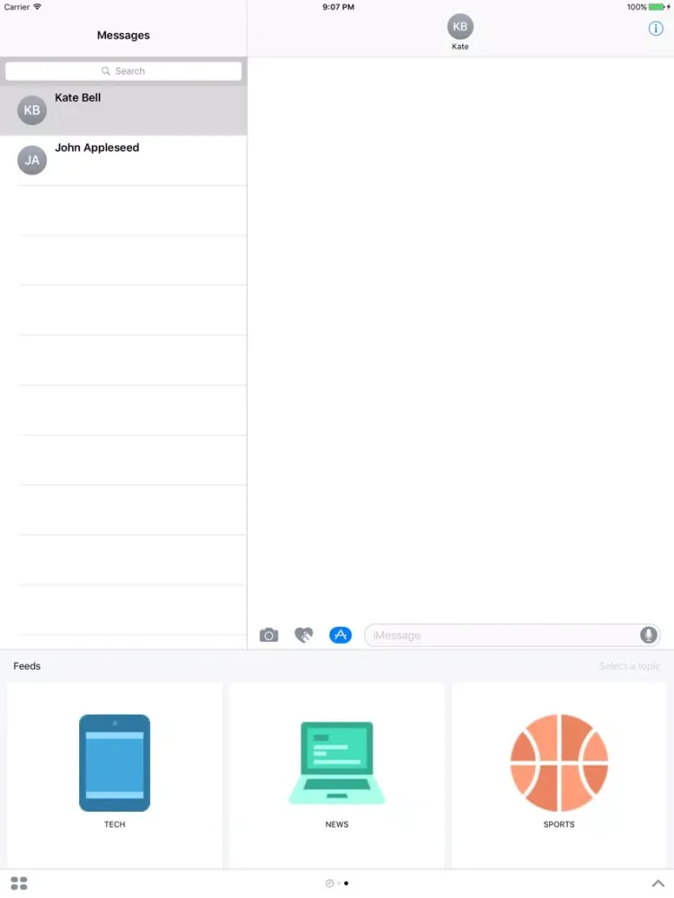 IM News: Share Updates in Sports, Tech, Politics iPad Screenshots