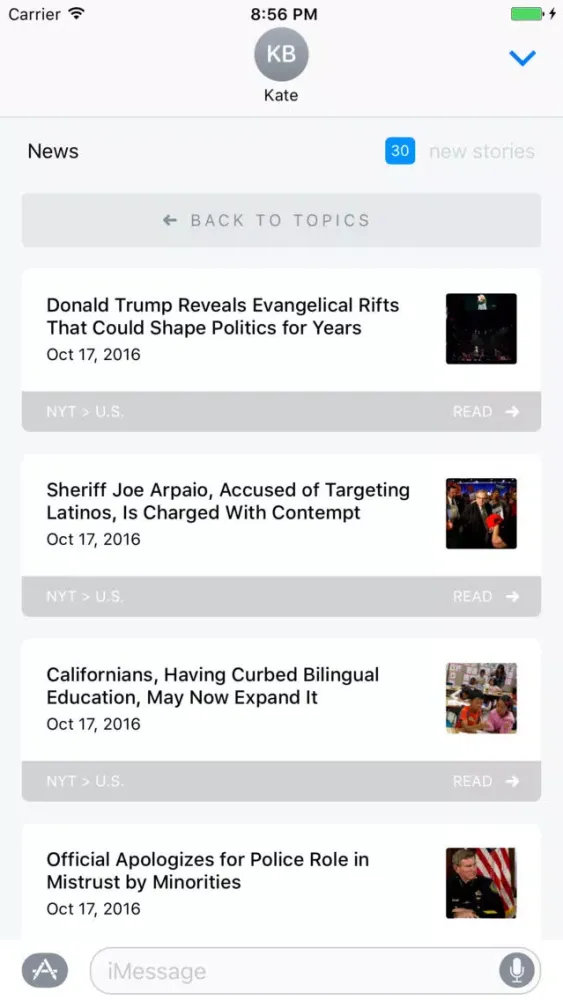 IM News: Share Updates in Sports, Tech, Politics Screenshots