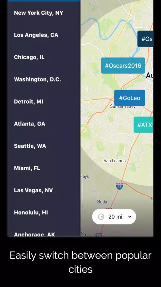 Capturas de pantalla de Tweet Map – See Live Tweets Around You