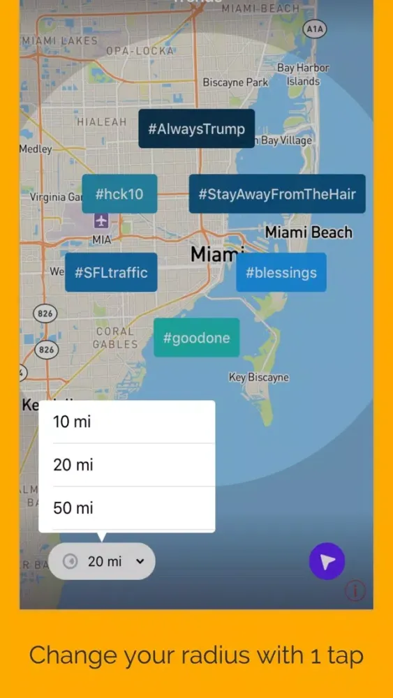 Capturas de pantalla de Tweet Map – See Live Tweets Around You