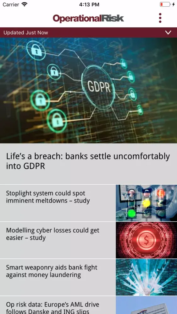 Operational Risk Screenshots