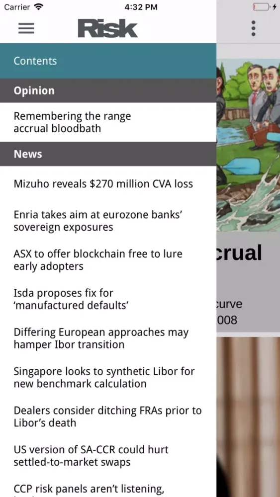 Zrzuty ekranu Risk Magazine