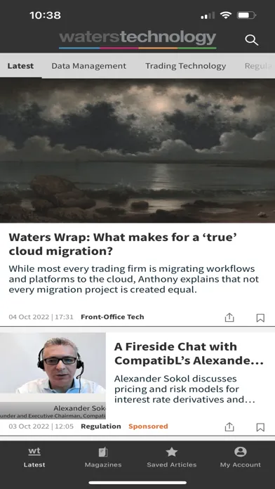 WatersTechnology Screenshots