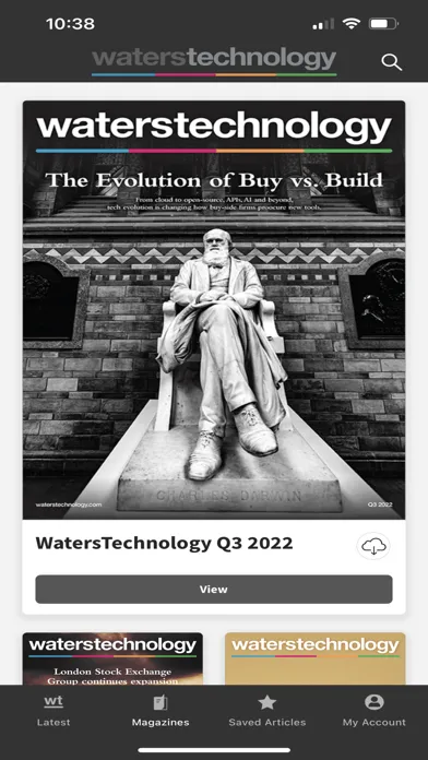 WatersTechnology Screenshots