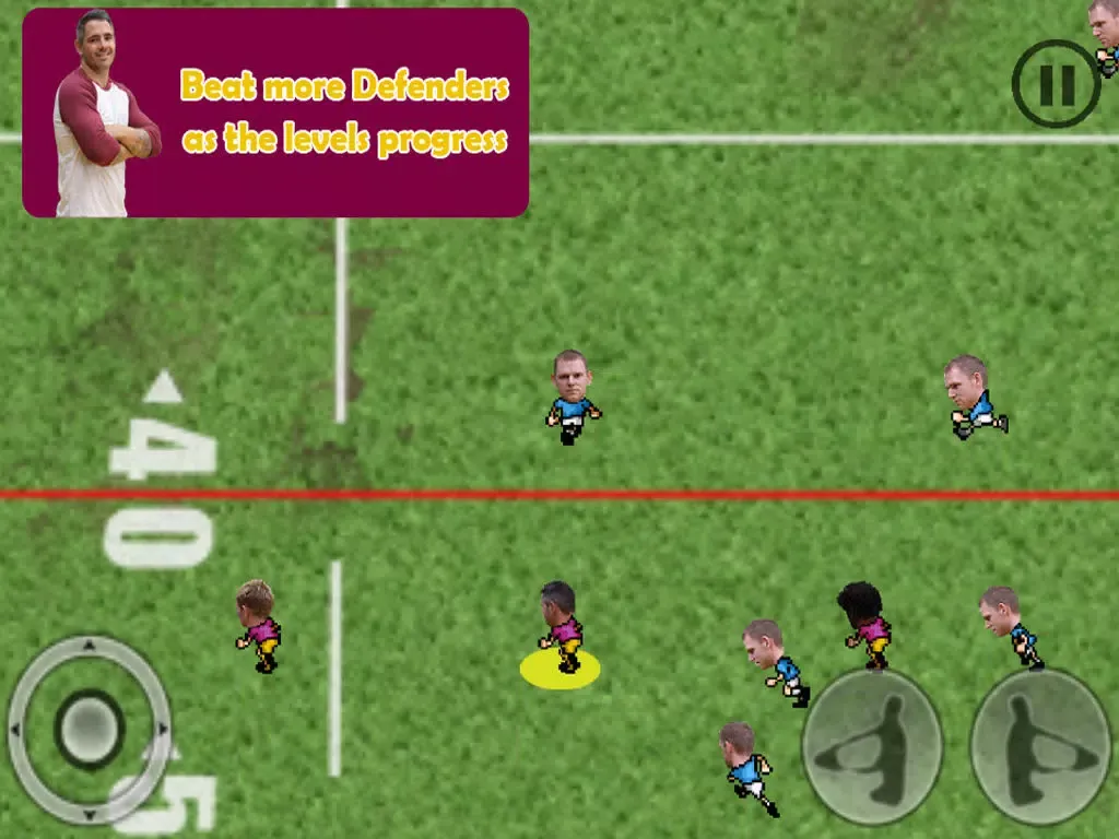 Tangkapan skrin One Play Rugby League iPad 