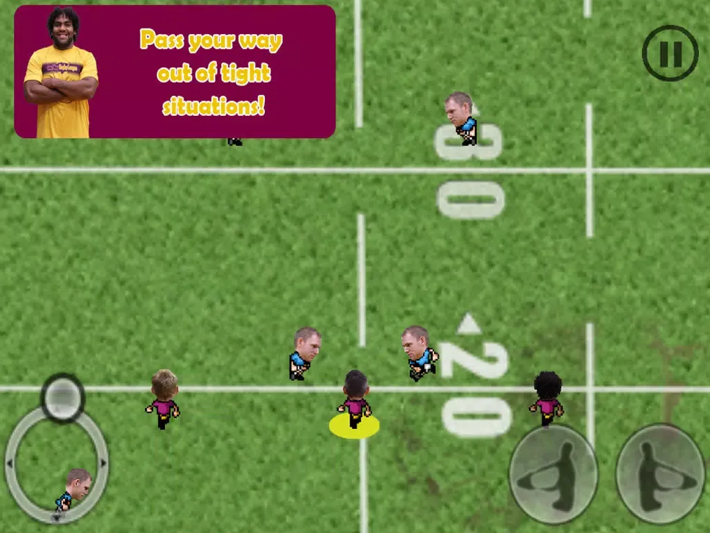 Tangkapan skrin One Play Rugby League iPad 