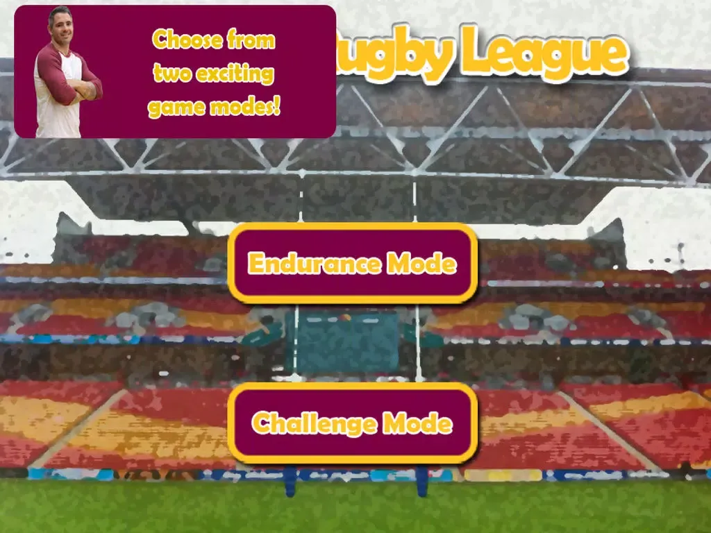 Tangkapan skrin One Play Rugby League iPad 