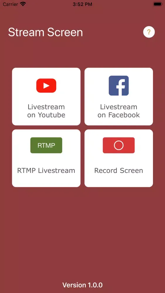 Zrzuty ekranu AZ Screen Recorder livestream