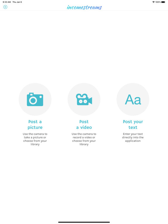 Tangkapan skrin Multiple Income Streams iPad 