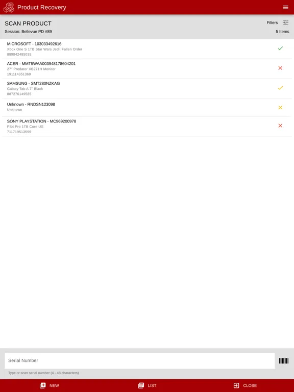 Capturas de tela do Retail Hub iPad 