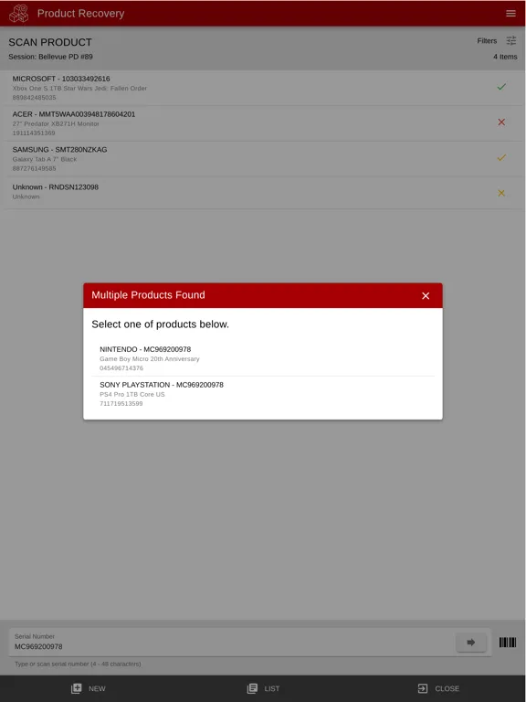 Capturas de tela do Retail Hub iPad 