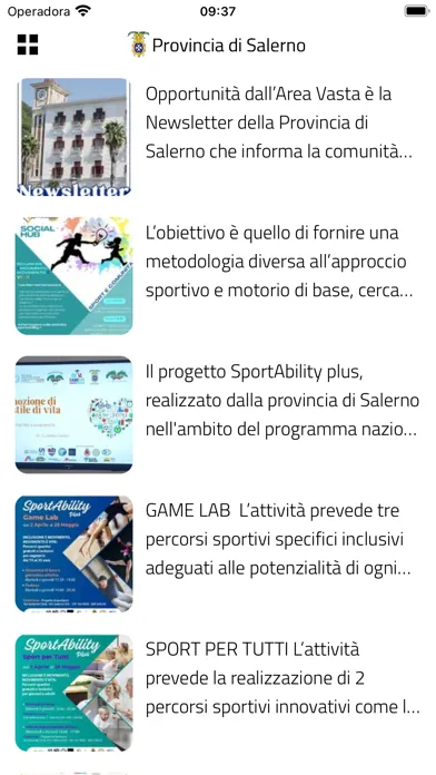 Zrzuty ekranu Provincia di Salerno