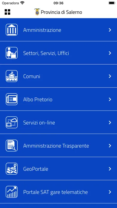 Zrzuty ekranu Provincia di Salerno