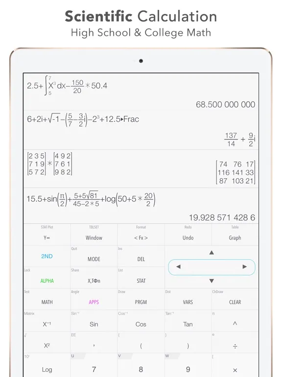 Graphing Calculator Plus iPad  Screenshots
