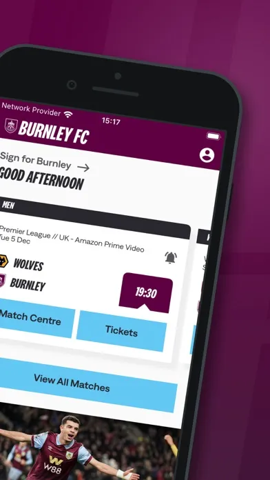 Capturas de pantalla de Official Burnley FC App