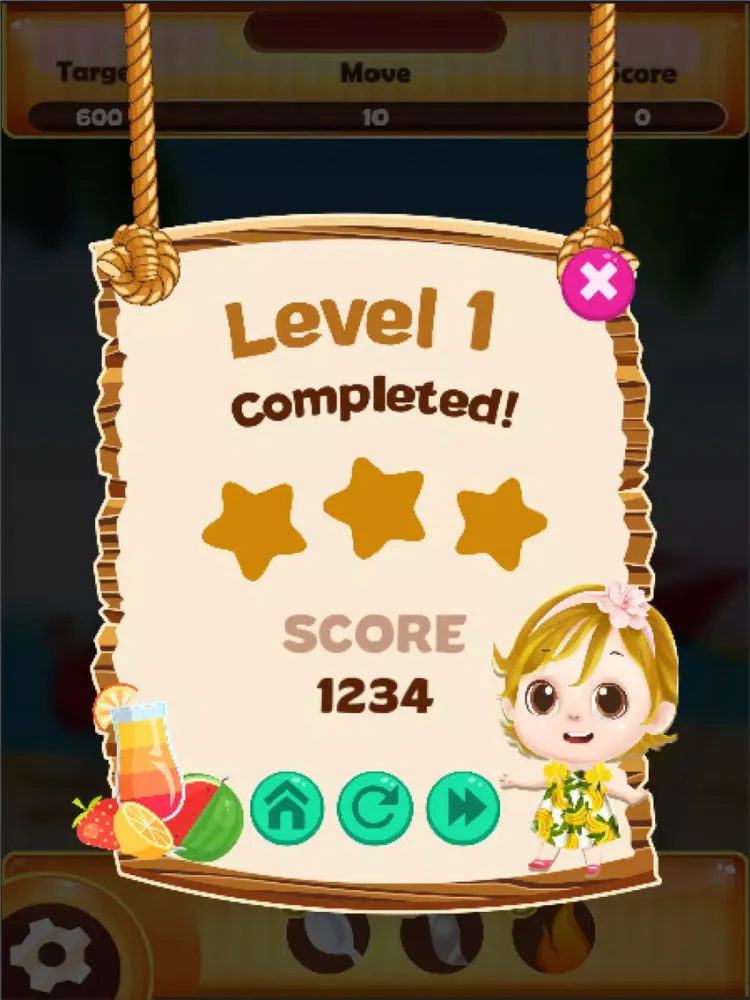 Fruit Punch - Match3 iPad 應用截圖