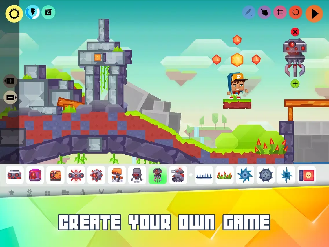 Tangkapan layar Createrria 2: Craft Your Games iPad 