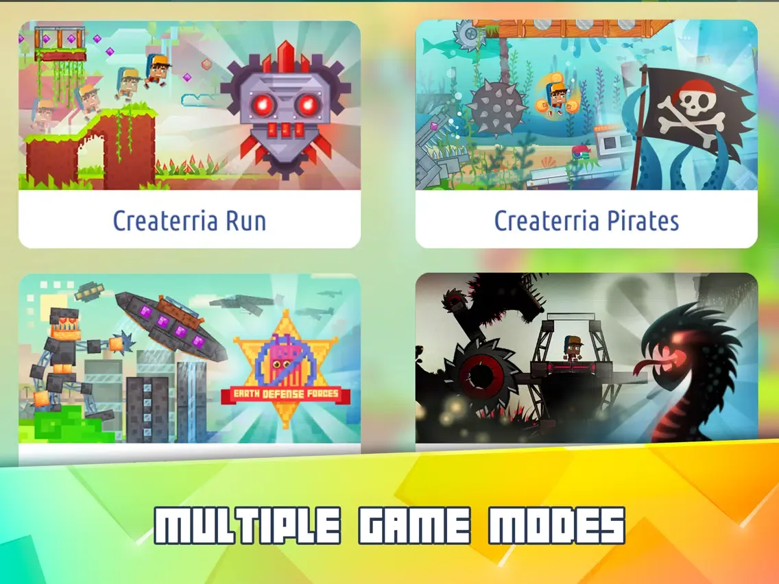 Tangkapan layar Createrria 2: Craft Your Games iPad 