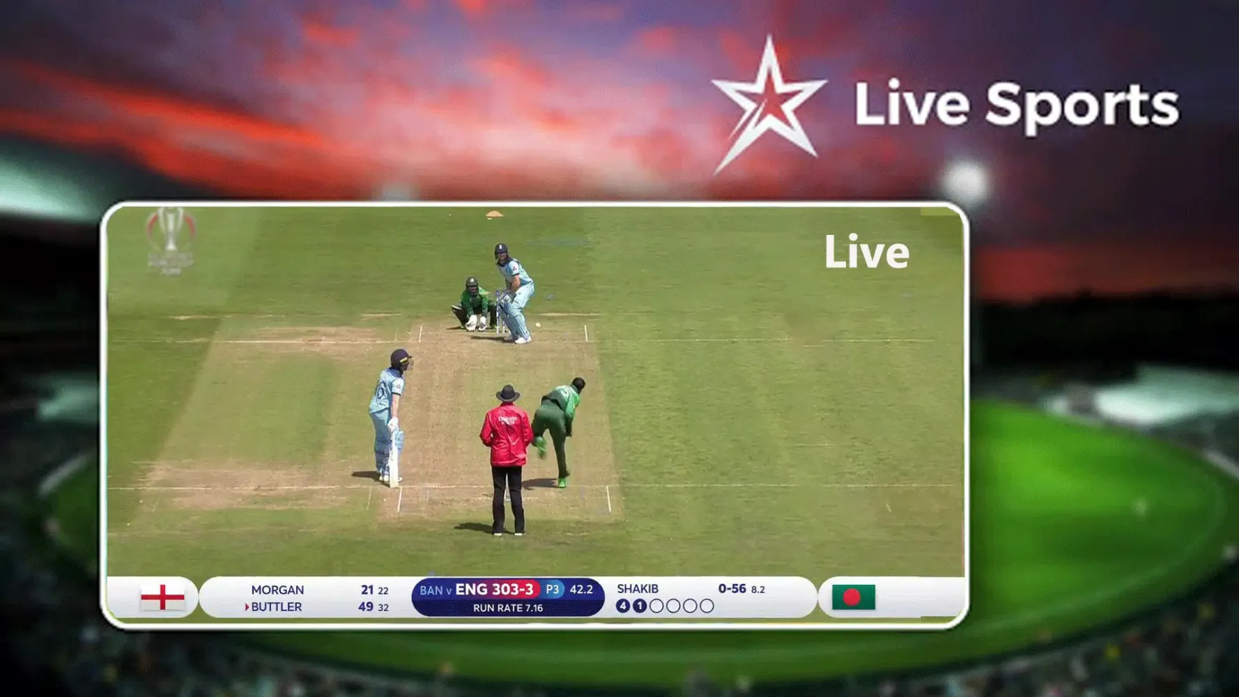 Zrzuty ekranu Star sports Live cricket score