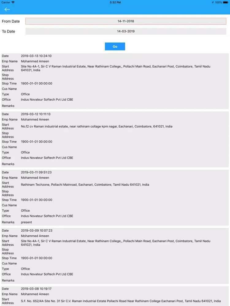 Capturas de pantalla de Indus SSP iPad 