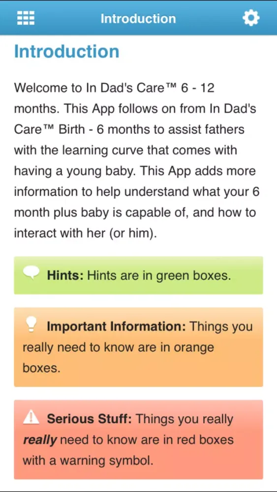 Screenshot di In Dads Care - Essential Baby Care for new Fathers