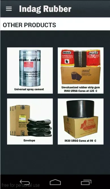 Ảnh chụp màn hình của Indag Rubber