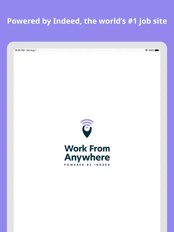 Work From Anywhere Job Search iPad  Screenshots