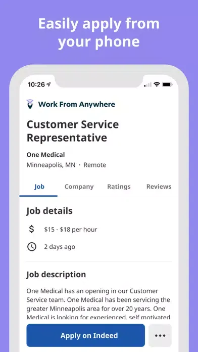 Work From Anywhere Job Search Screenshots