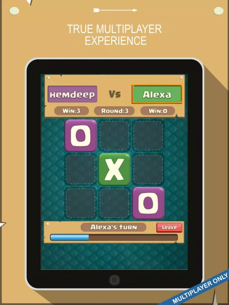 Tic Tac Toe - HD Multiplayer iPad  سکرین شاٹس