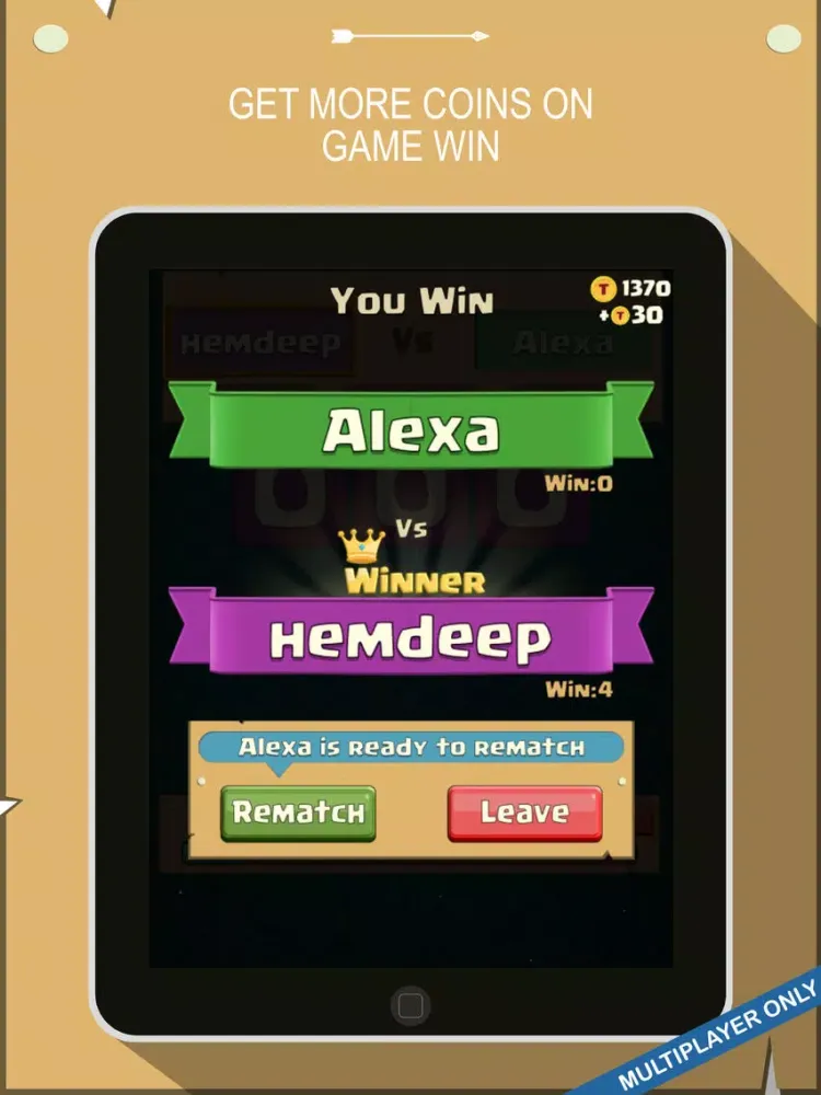 Tic Tac Toe - HD Multiplayer iPad  سکرین شاٹس