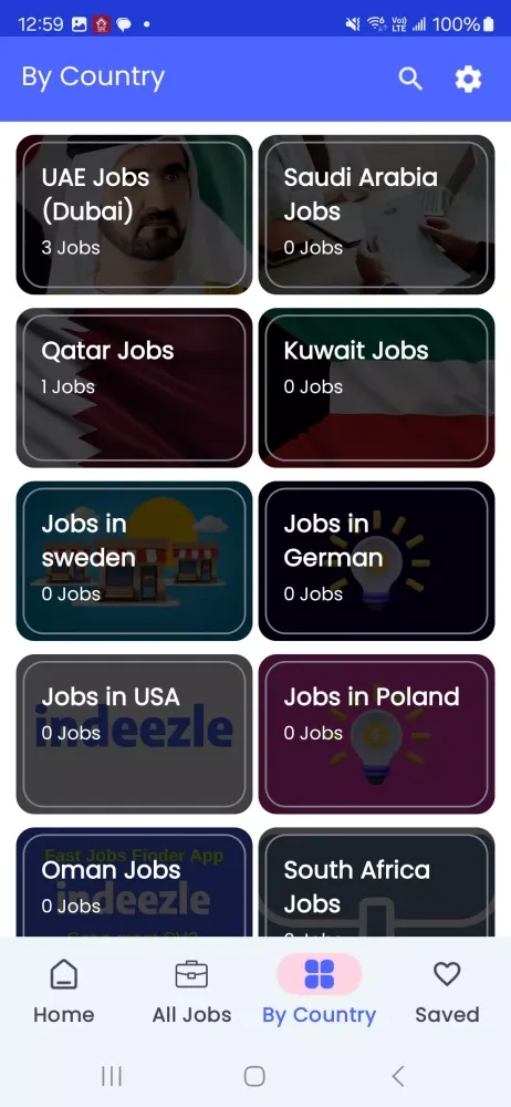 Indeezle - Fast Job Search App Screenshots